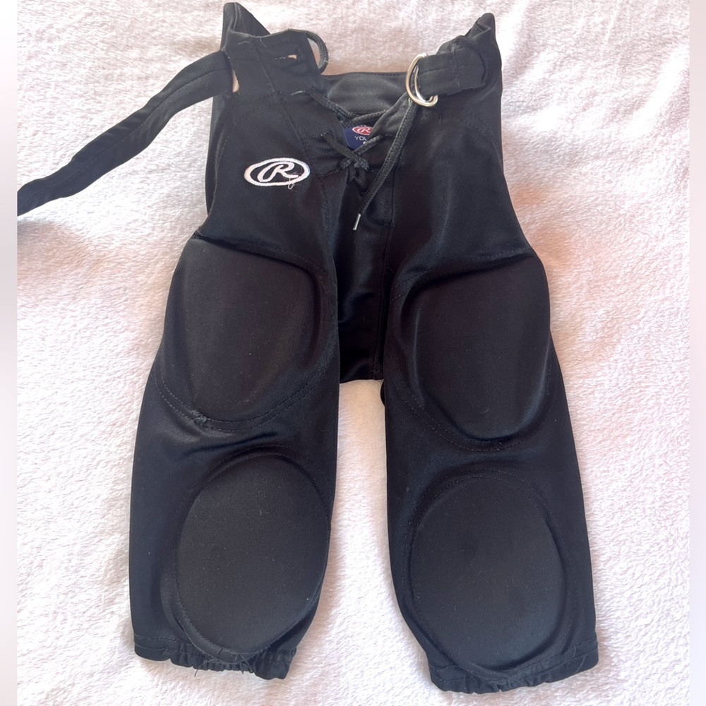 Boys Rawlings Football Pants - size small - Black